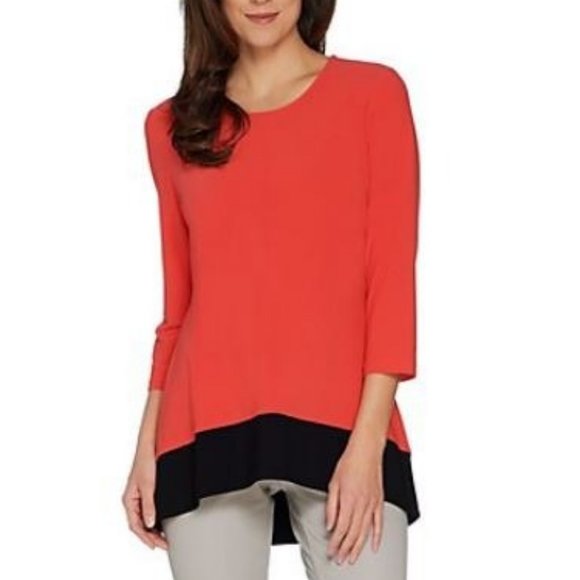 Susan Graver Textured Liquid Knit Tunic  8130 - Picture 1 of 2